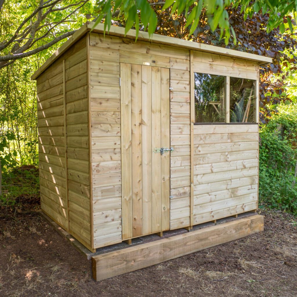 Beckwood 8×6 Pent Shed – 2 Windows – with Installation 5013053197707 2